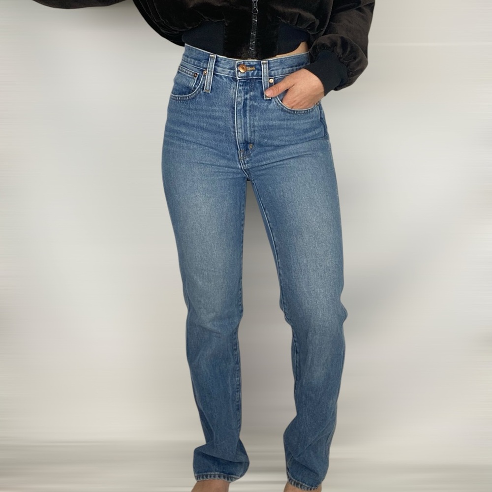 J. Crew Women's Straight Leg Jeans - Blue